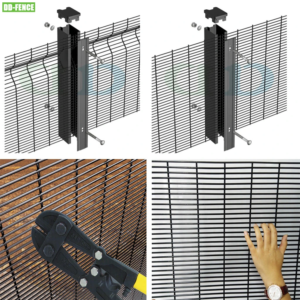 ISO 9001 Certified 358 High Security 3D Anti Cut Anti Climb Fence for Airport Industrial Commercial Residential Boundary Railway Power Station