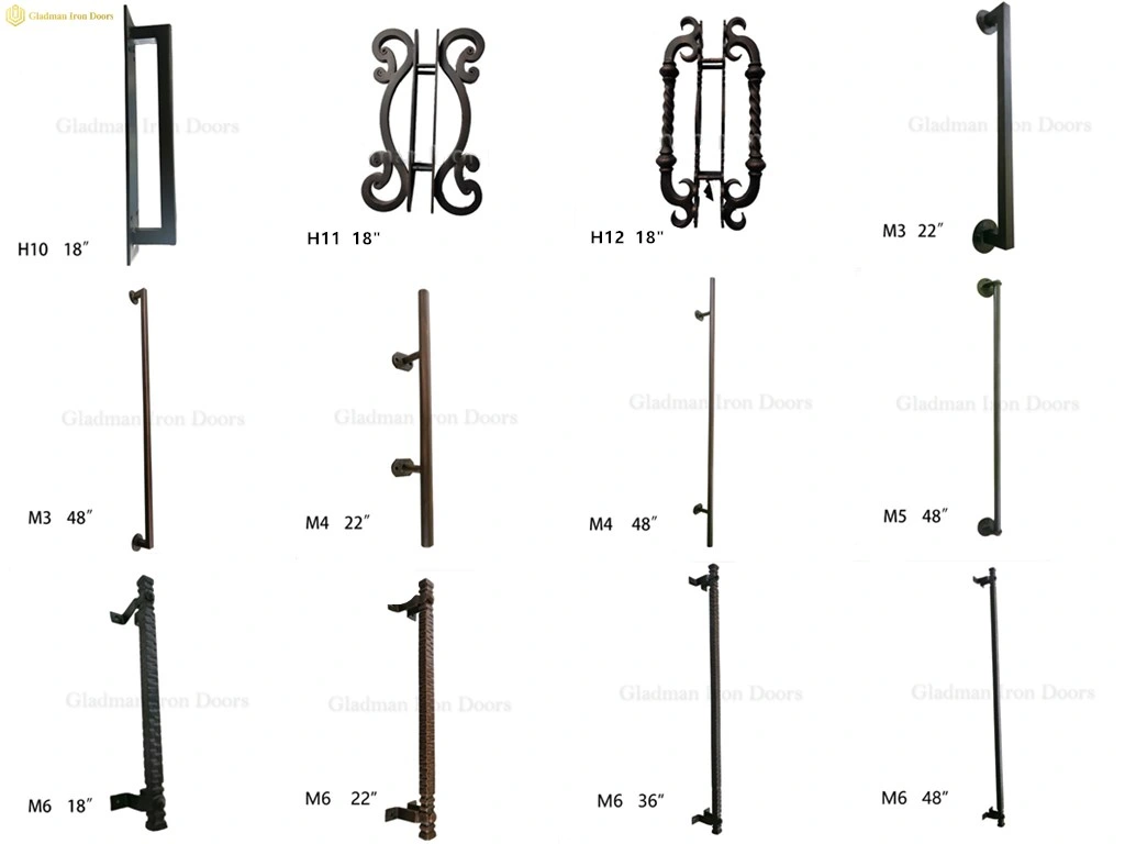 Custom Metal Aluminum Residential Main Entrance Gates Double Doors