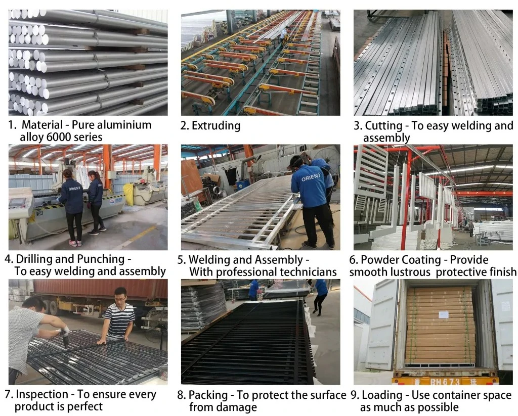 Aluminium Balustrade for Escalator/Security Aluminium Balcony Balustrade