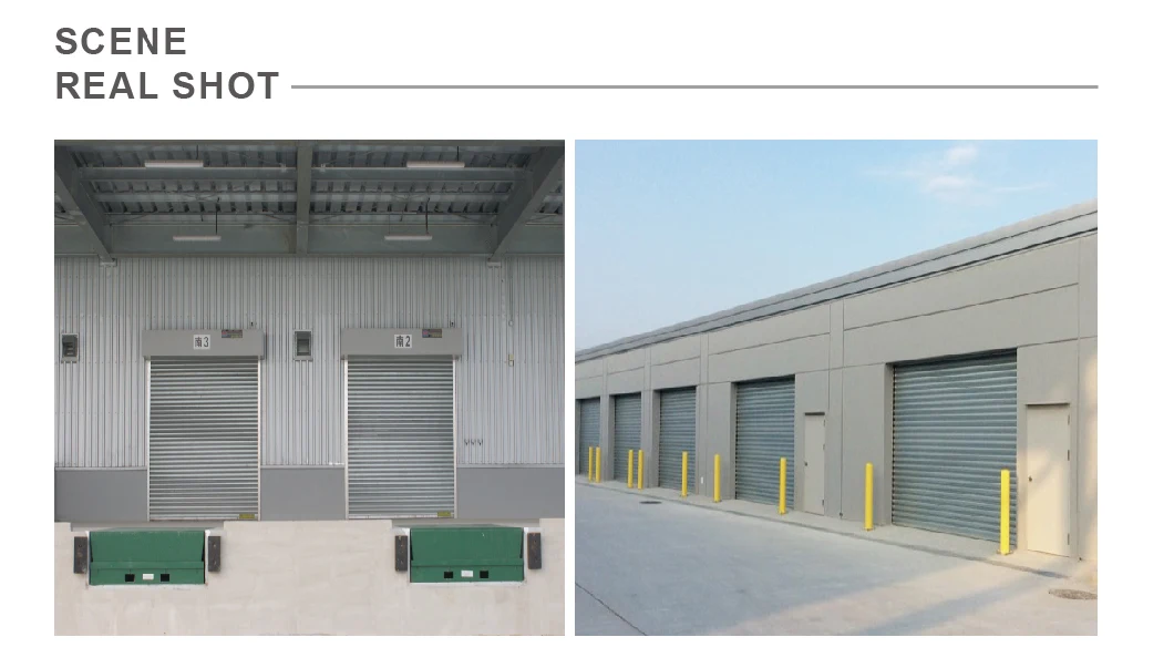 Exterior & Interior Security Galvanized Steel Metal Doors Spiral Garage Automatic Rolling Shutter Industrial Rolling Gate