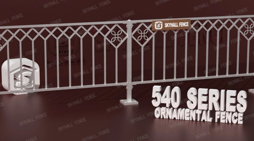 Qatar Design Galvanized Welded Ornamental Fence Decoration Fence for Garden