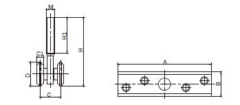 Heavy Duty Hanging Door Roller